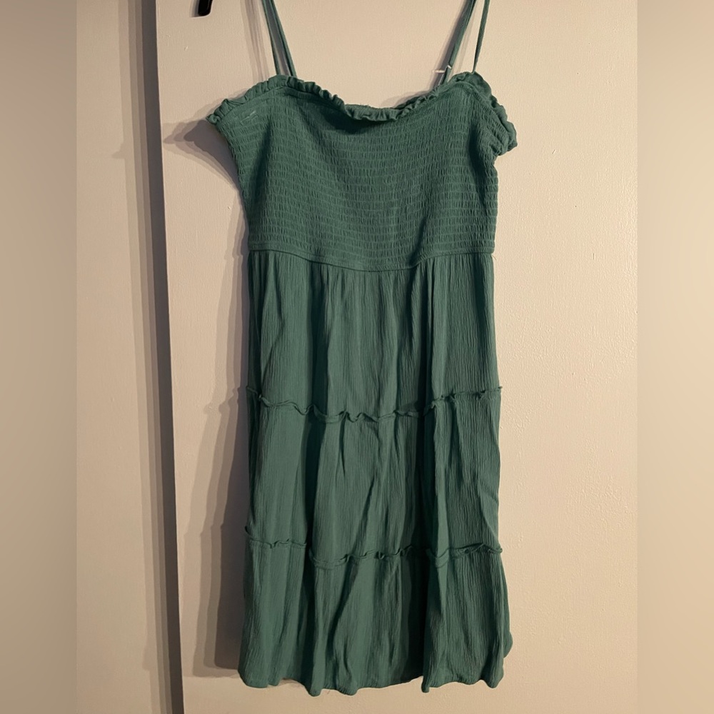 Sage green midi dress